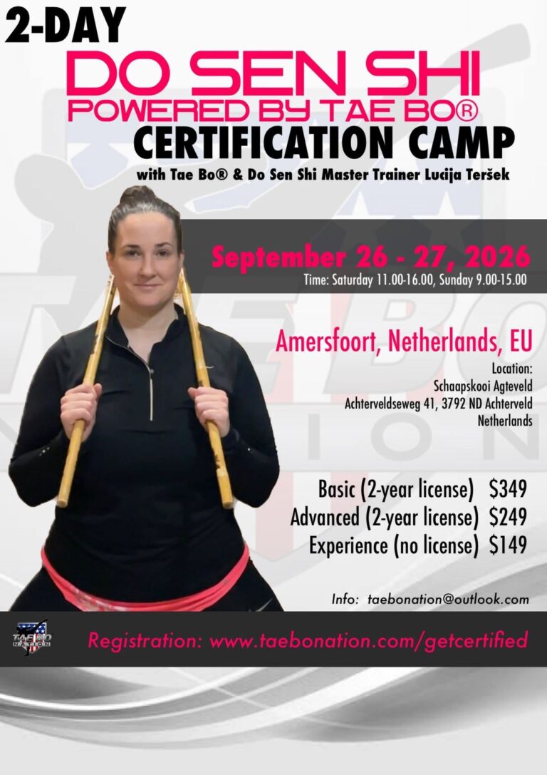 Do Sen Shi powered by Tae Bo® Certification Camp — sport in Gelderland