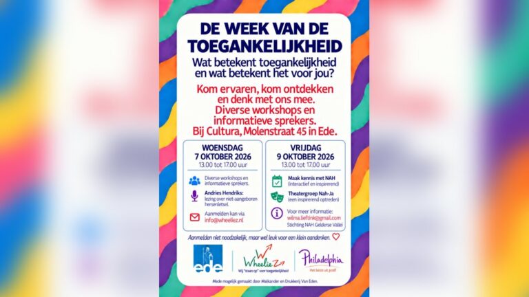Week van de toegankelijkheid — lezing in Gelderland