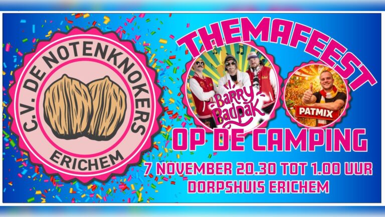 Feest in dorpshuis Erichem: gezelligste camping — festival in Gelderland